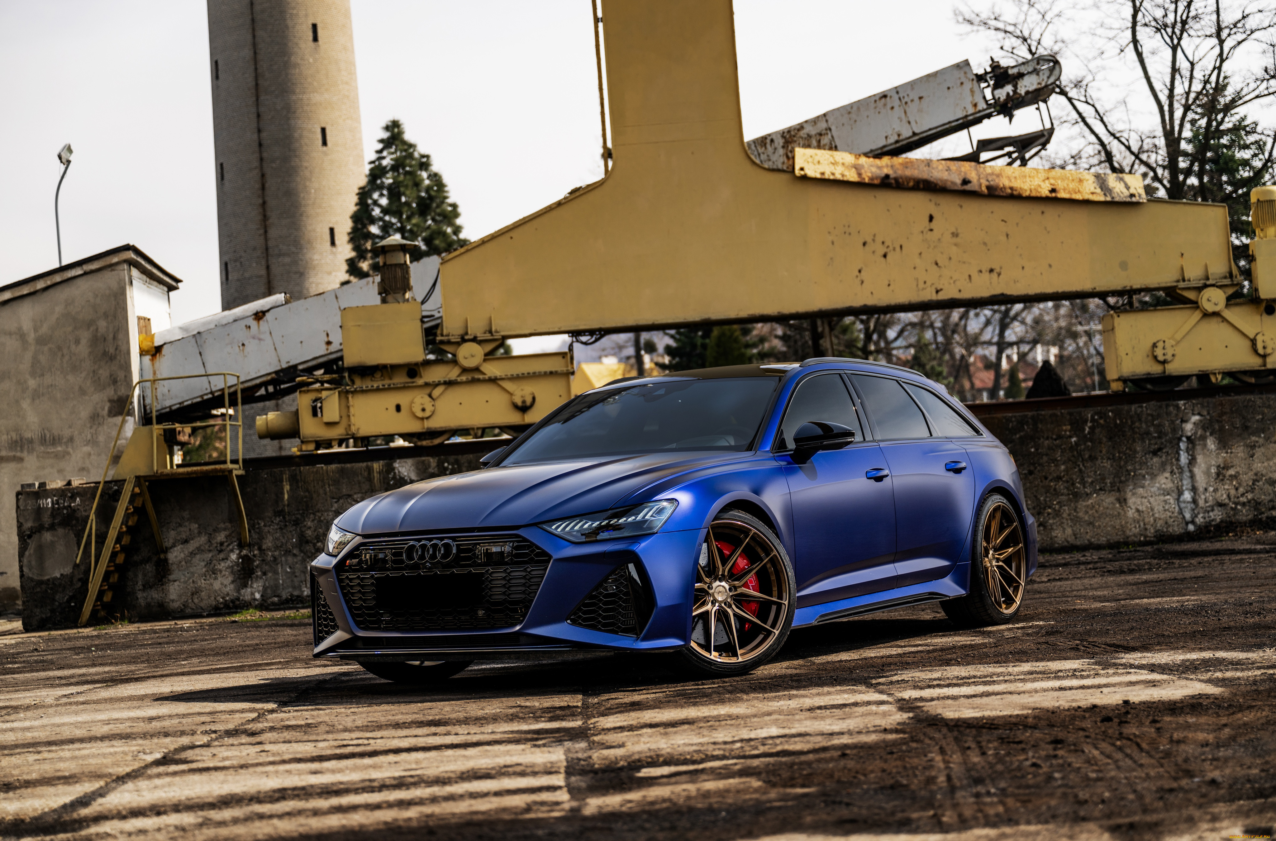 , audi, blue, avant, rs6